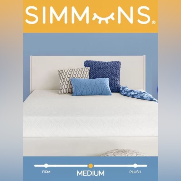 Simmons 8'' Firm Gel Memory Foam Mattress (Full) - Picture 2 of 6